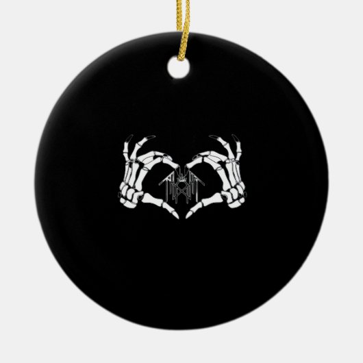 Skeletten, harthanden keramisch ornament (Voorkant)