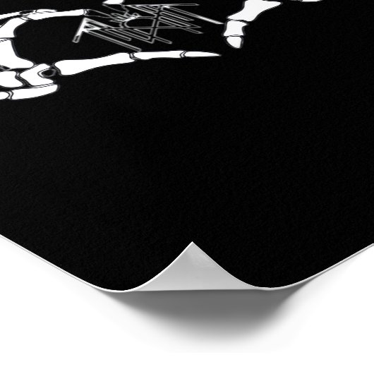 Skeletten, harthanden poster (Hoek)