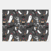 Skeletten, hosts, perfecte halloween-ontwerp voor inpakpapier vel (Voorkant)