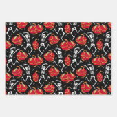 Skeletten, hosts, perfecte halloween-ontwerp voor inpakpapier vel (Voorkant 3)