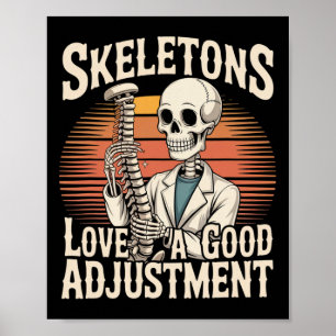 Skeletten houden van een goede aanpassing Hallowee Poster