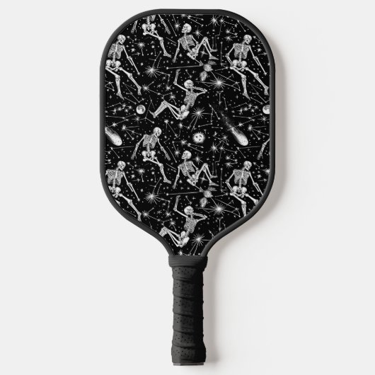 Skeletten in de ruimte achtergrond pickleball paddle (Voorkant)