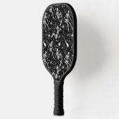Skeletten in de ruimte achtergrond pickleball paddle (Links)