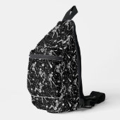 Skeletten in de ruimte achtergrond sling bag (Rechterhoek)