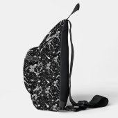 Skeletten in de ruimte achtergrond sling bag (Rechts)