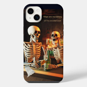 Skeletten in een bar