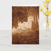 Skeletten in een kaart van de Pensionering van het (Gele Bloem)