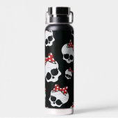 Skeletten met strikken waterfles (Achterkant)