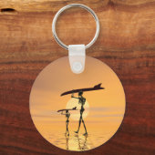 Skeletten met surfplanken sleutelhanger (Voorkant)