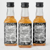 Skeletten Mini Likeurfles Etiket (Flessen)