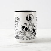 Skeletten mok met twee toontonen (Center)