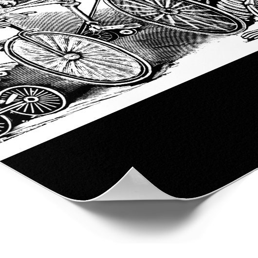 Skeletten op Bikes, Mexico Poster (Hoek)