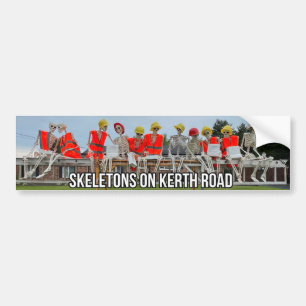 Skeletten op Kerth Road Bumpersticker