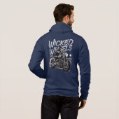 Skeletten op wielen hoodie (Achterkant volledig)