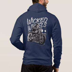 Skeletten op wielen hoodie