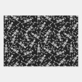 Skeletten op zwart inpakpapier vel (Voorkant 2)