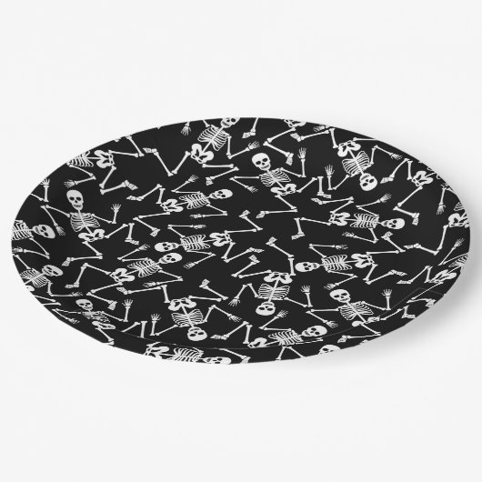 Skeletten Papieren Bordje (Gekanteld)