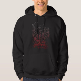 Skeletten rijzen uit de vlammen hoodie