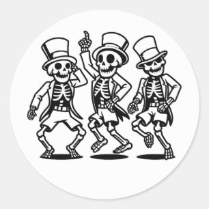 Skeletten Spooky Botten Dansen Enge Dans Ronde Sticker