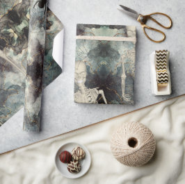 Skeletten stijgen bij Ashes Halloween Craft Cadeaupapier