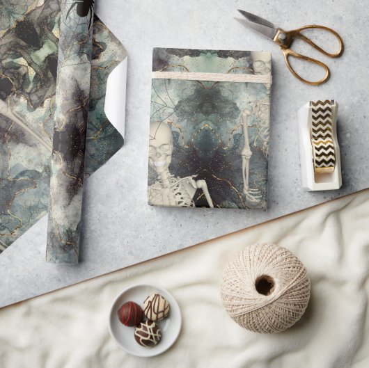 Skeletten stijgen bij Ashes Halloween Craft Cadeaupapier (Crafts)