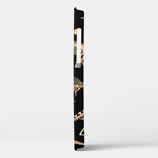 Skeletten van dinosaurussen en fossielenpatroon Case-Mate iPhone case (Achterkant / Links)