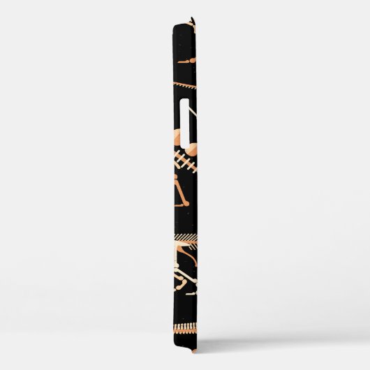 Skeletten van dinosaurussen en fossielenpatroon Case-Mate iPhone case (Achterkant / Rechts)