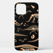 Skeletten van dinosaurussen en fossielenpatroon Case-Mate iPhone case (Achterkant)