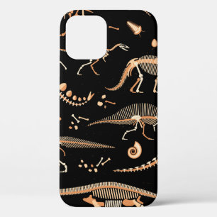Skeletten van dinosaurussen en fossielenpatroon Case-Mate iPhone case