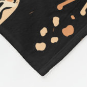 Skeletten van dinosaurussen en fossielenpatroon fleece deken (Hoek)