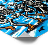Skeletten van Halloween: Dancing Crew Poster (Hoek)