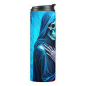 Skeletten verpakt in een regenboog thermosbeker (Gedraaid links)