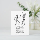 Skeletten voor hedendaagse Halloween dansen Briefkaart (Staand voorkant)