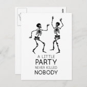 Skeletten voor hedendaagse Halloween dansen Briefkaart (Voorkant / Achterkant)