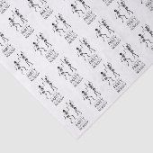 Skeletten voor hedendaagse Halloween dansen Tissuepapier (Detail)