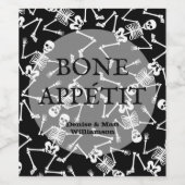 Skeletten Wijn Etiket (Enkel label)