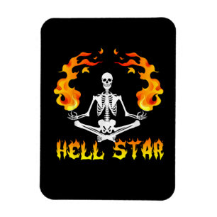 Skeletten Yoga Worden Hel Ster  Magneet