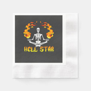 Skeletten Yoga Worden Hel Ster  Servet