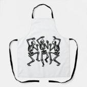 Skeletten zijn dansen en een goede vibe voelen schort (Voorkant)