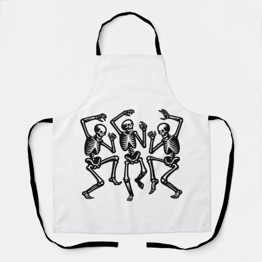 Skeletten zijn dansen en een goede vibe voelen schort (Voorkant)