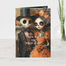 Skeletten Zwarte Spinnen Halloween Opgevouwen Trou