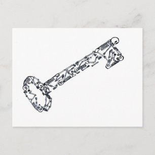 Skelettoets Briefkaart