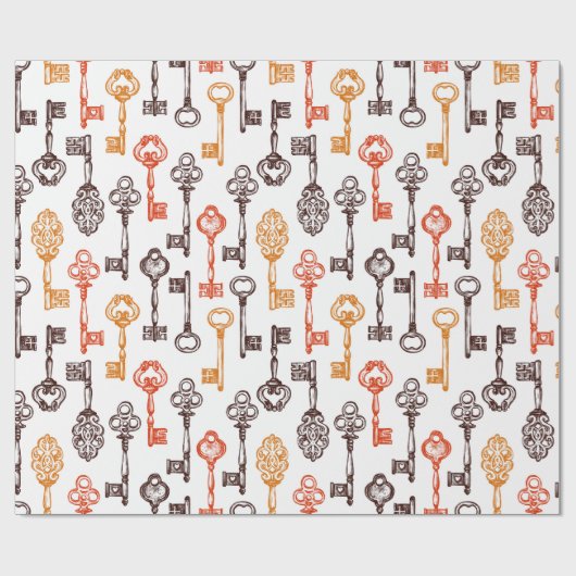 Skelettoets Cadeaupapier (Vlak)