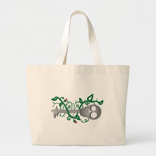 Skelettoets Grote Tote Bag (Voorkant)