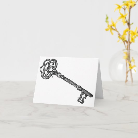 Skelettoets Kaart (Gele Bloem)