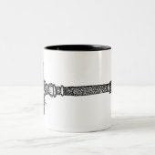 Skelettoets Tweekleurige Koffiemok (Center)