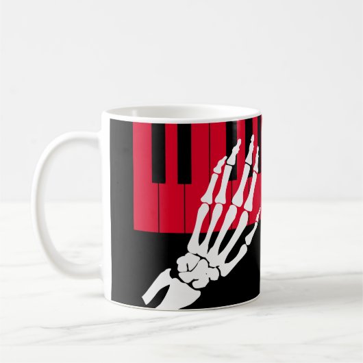 Skelettoneelpiano Koffiemok (Links)