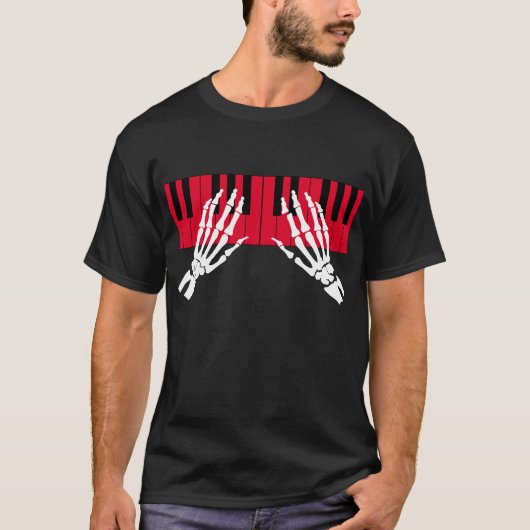 Skelettoneelpiano T-shirt (Voorkant)