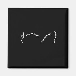Skeletturner - Halloween Tumbling Backflip  Magneet