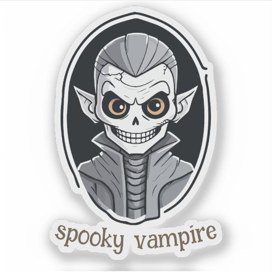 skeletvampier sticker (Voorkant)